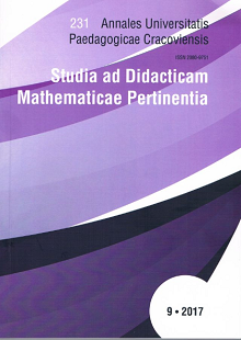 Annales Universitatis Paedagogicae Cracoviensis | Studia ad Didacticam Mathematicae Pertinentia